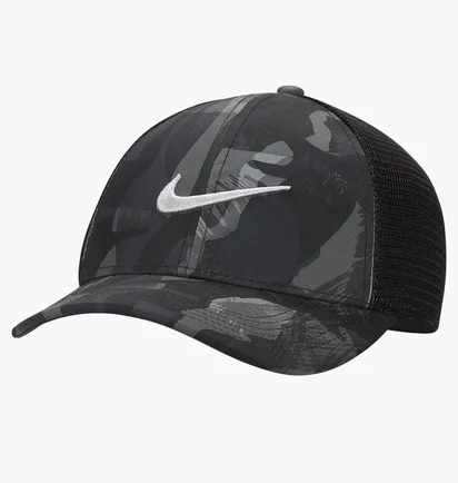 Кепка унисекс Nike Df Arobl L91 Cap Camo Grey Dv2992-077