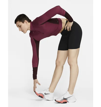 Кофта жіноча Nike 1/4 Therma-Fit Adv City Ready Bordo DV9807-653