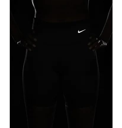 Шорти жіночі Nike Tight Mid-Rise Ribbed-Panel Running Shorts With Pockets Black DX2951-010