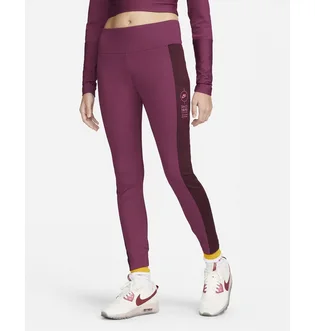 Леггинсы женские Nike Ribbed Sports Utility Leggings Bordo Fd4237-653