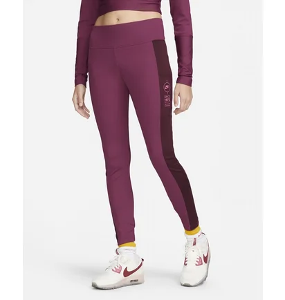 Леггинсы женские Nike Ribbed Sports Utility Leggings Bordo Fd4237-653
