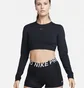 Топ женский Nike Pro Dri-Fit WomenS Cropped Long-Sleeve Top Black FB5233-010