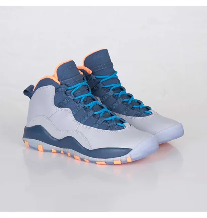 Кросівки дитячі Air Jordan 10 Retro Gs White/Blue 310806-026