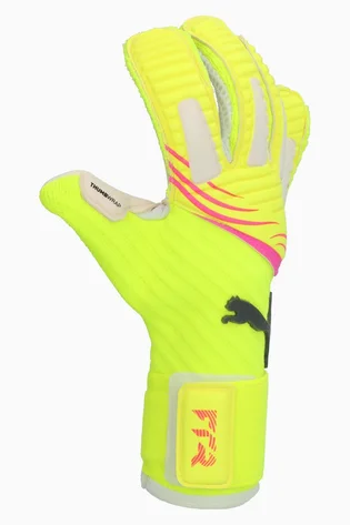 Перчатки вратарские мужские Puma Future Pro Hybrid Yellow/Green 042065-02
