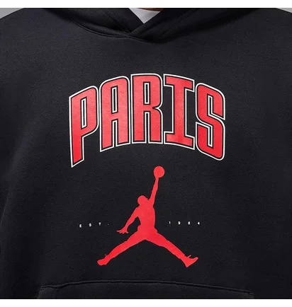 Худі чоловіче Air Jordan MenS Paris Fleece Pullover Hoodie Black HQ0434-010