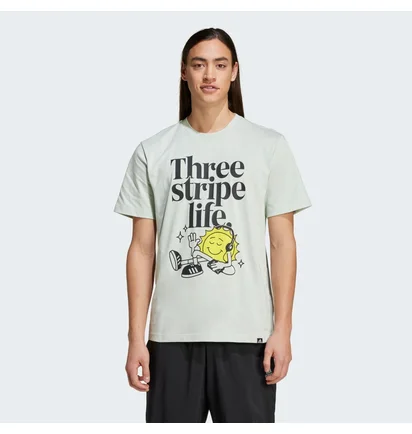 Футболка мужская Adidas Positivity Graphic Grey IY0731