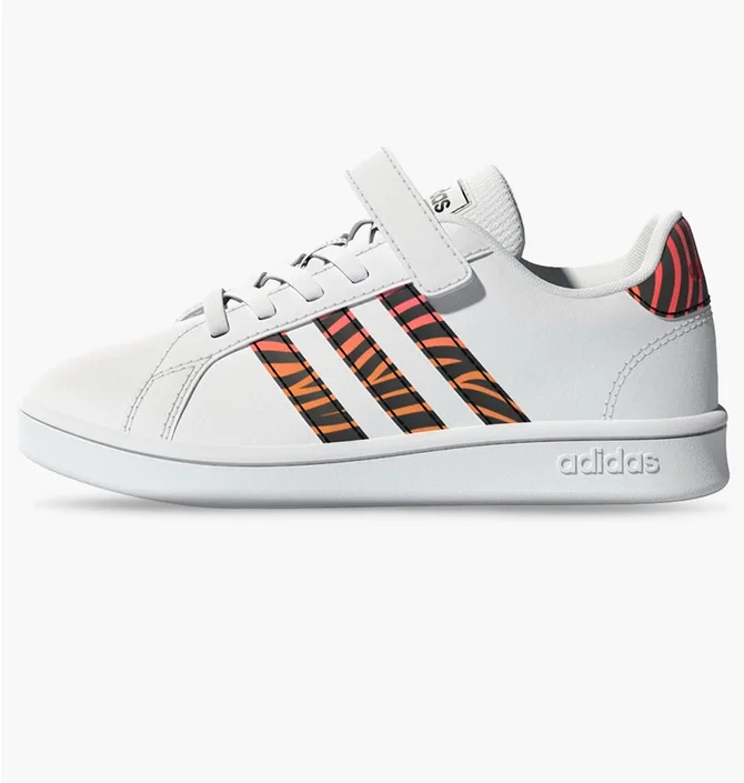 Кросівки дитячі Adidas Grand Court Tiger-Print Shoes White Gz1075