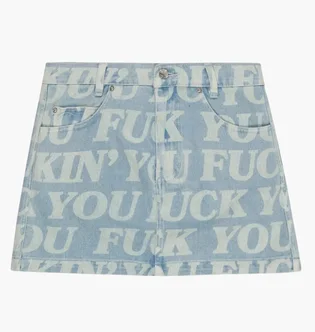 Спідниця жіноча RipNDip Fuckin Fuck Blue RNDFAL24W06