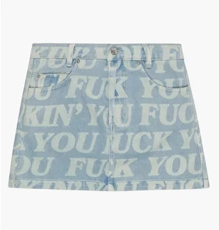 Юбка женская RipNDip Fuckin Fuck Blue RNDFAL24W06
