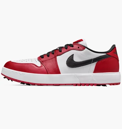 Кросівки чоловічі Air Jordan 1 Low Golf Chicago White/Red IQ3417-600