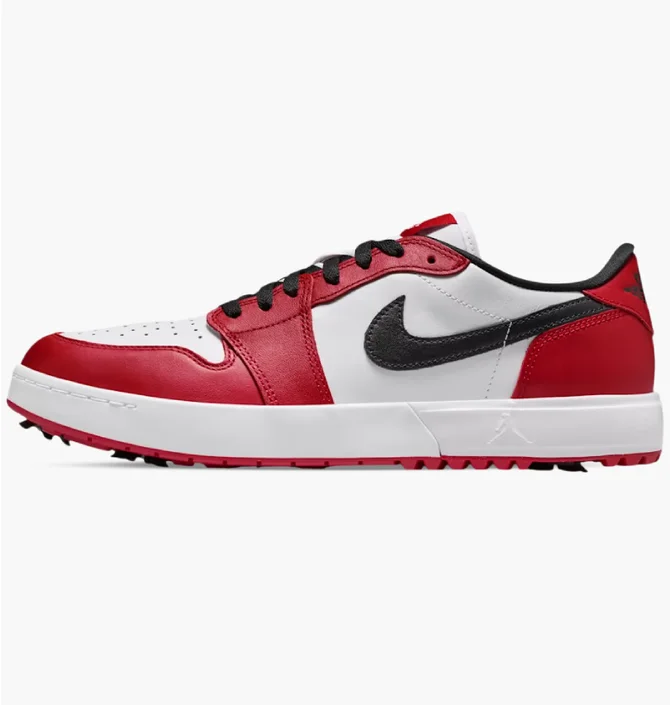 Кросівки чоловічі Air Jordan 1 Low Golf Chicago White/Red IQ3417-600