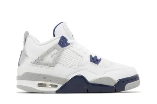 Кроссовки детские Air Jordan 4 Retro Gs White 408452-140