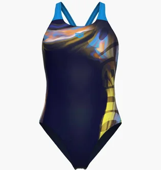 Купальник женский Arena Dreamhline Swimsuit V Back Blue 008328-760