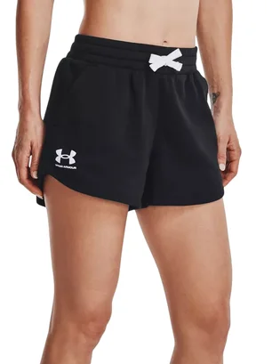 Шорты женские Under Armour Rival Fleece Black 1376257-001