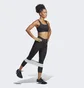 Леггинсы женские Adidas Optime Stash Pocket High-Waisted 3/4 Leggings Black Hs9932