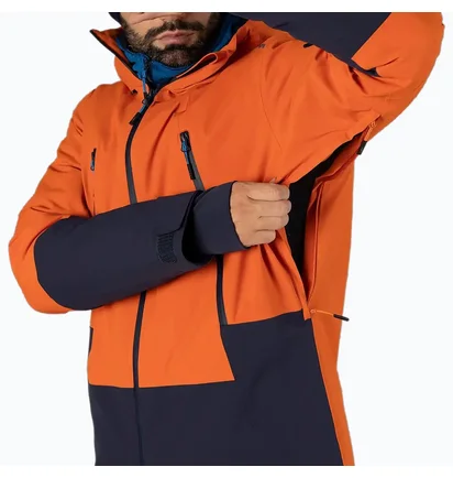 Куртка чоловіча CMP Fix Hood Twill Orange/Blue 34W2037-B595