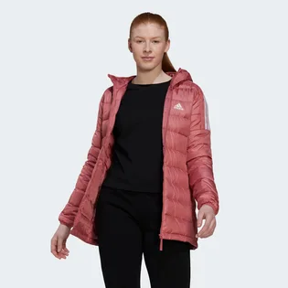Пуховик жіночий Adidas Essentials Light Down Red HK4620