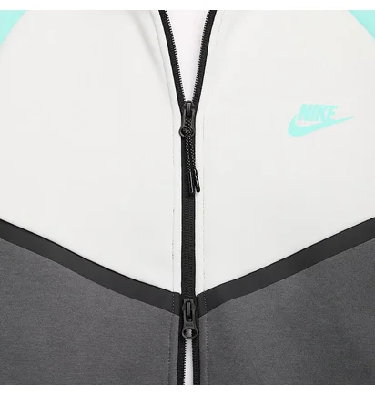 Толстовка мужская Nike Tech Fleece Fz Wr Turquoise/White HV6512-068