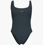 Купальник женский Arena Team Stripe Swimsuit U Back Grey 007058-550