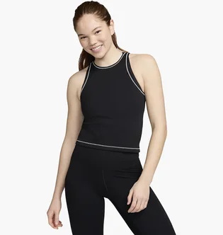 Майка женская Nike One Fitted Dri-Fit Ribbed Tank Top Black FN3077-010