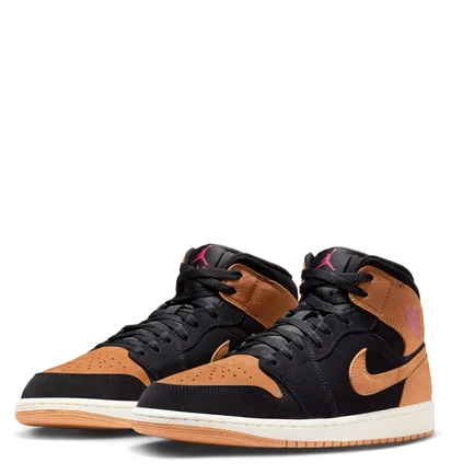 Кросівки чоловічі Air Jordan Mid Se Black/Brown HV4091-002