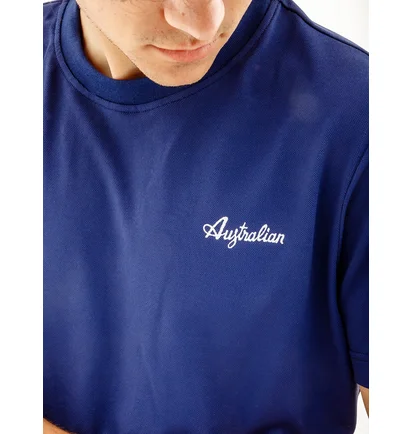 Футболка мужская AUSTRALIAN Easy Tech Pique T-Shirt R-Fit Blue LSUTS0003-842A
