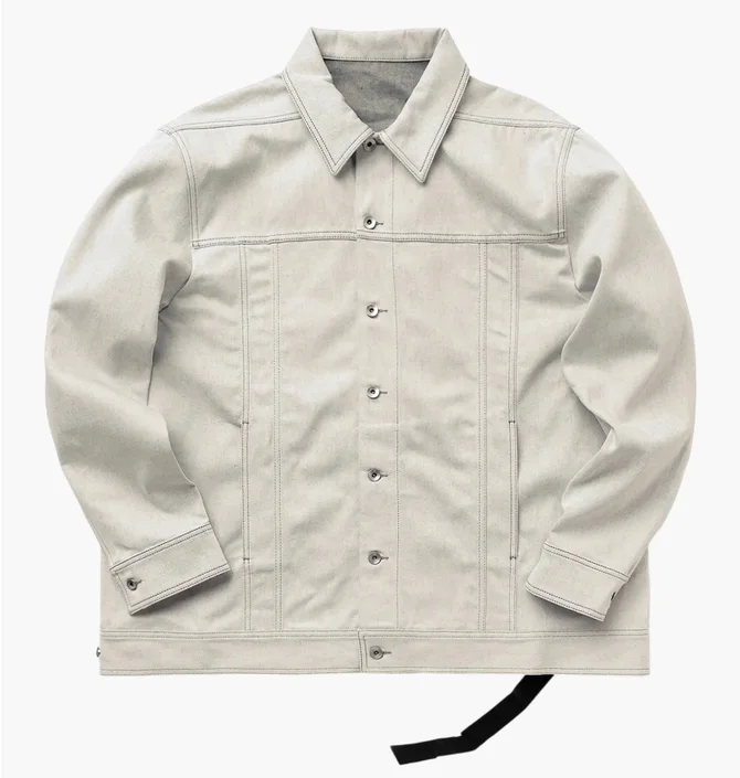 Джинсовка мужская Rick Owens Drkshdw Jumbo Worker Grey DU01C6761