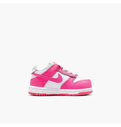 Кросівки дитячі Nike Dunk Low (Td) White/Pink FB9107-102