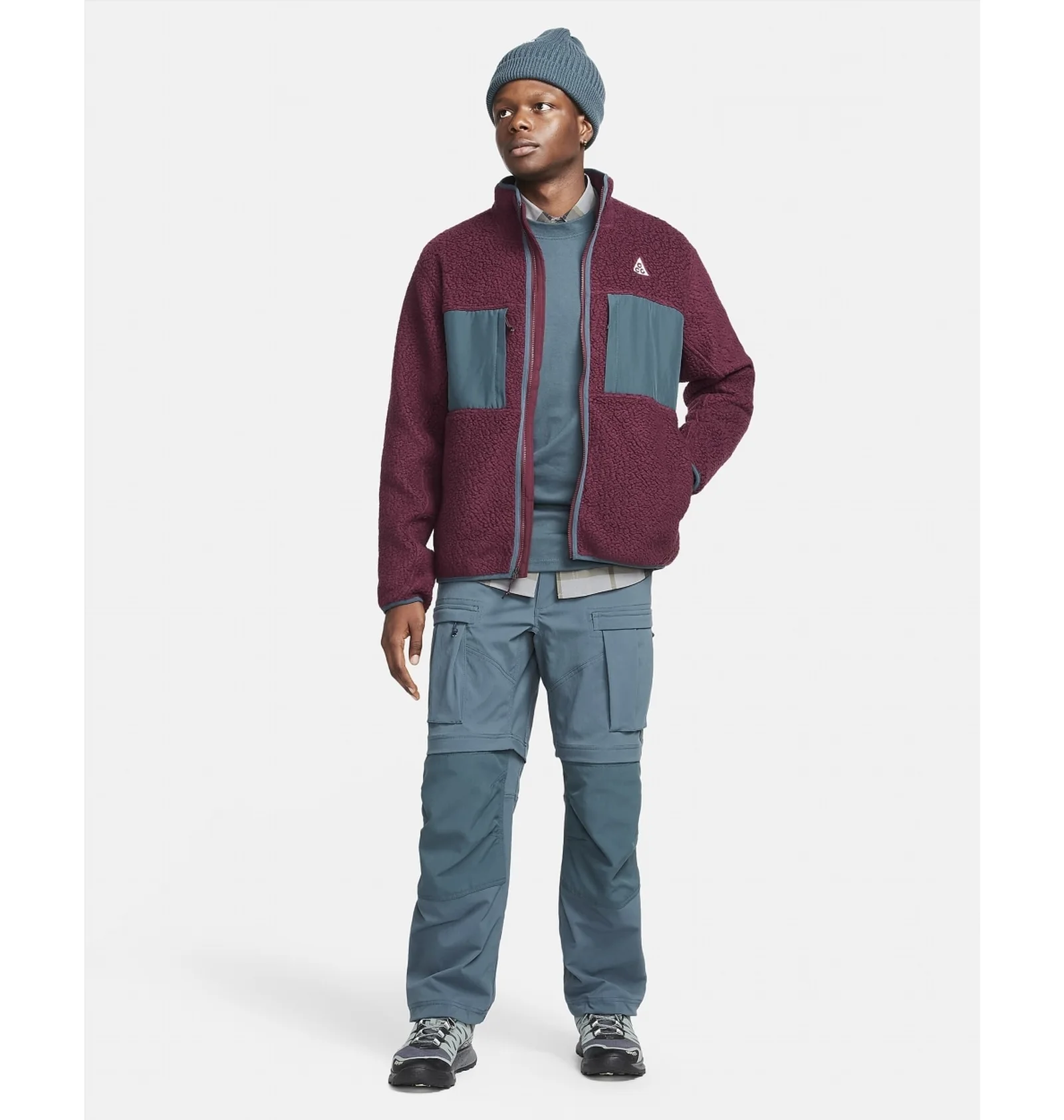 ナイキ ACG スノーボードウェア ᐉ Кофта чоловіча Nike Acg Arctic Wolf Full-Zip Top Bordo FN0372