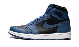 Кроссовки мужские Air Jordan 1 High Og Black/Blue 555088-404