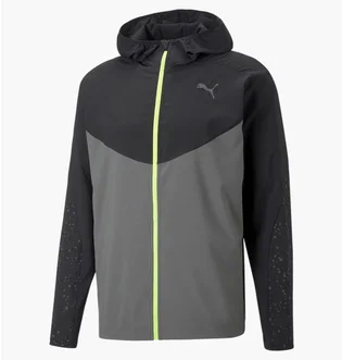 Куртка мужская Puma Reflective Printed Woven Running Jacket Grey/Black 522409-15
