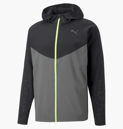 Куртка чоловіча Puma Reflective Printed Woven Running Jacket Grey/Black 522409-15