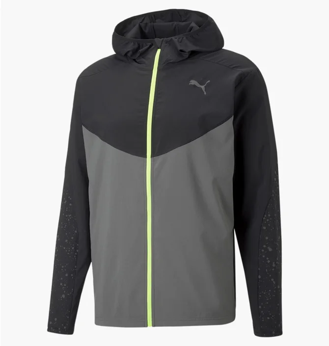 Куртка чоловіча Puma Reflective Printed Woven Running Jacket Grey/Black 522409-15