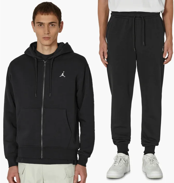 Спортивный костюм мужской Air Jordan Ess Flc Fz Set Black FJ7771-010__FJ7779-010