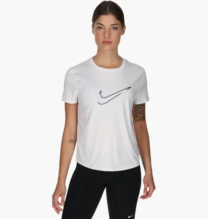 Футболка женская Nike One Swoosh Dri-Fit Short-Sleeve Running Top White HJ2204-100