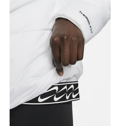 Пуховик жіночий Nike W Nsw Tf Rpl Classic Tape Jkt White DJ6997-100