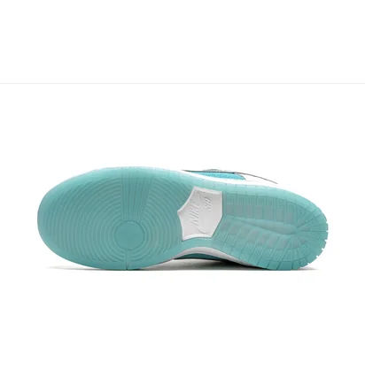 Кроссовки унисекс Nike Sb Dunk Low White/Turquoise DH7687-400