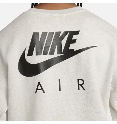 Свитшот мужской Nike Air Brushed Back Fleece Crew White Dm5207-012