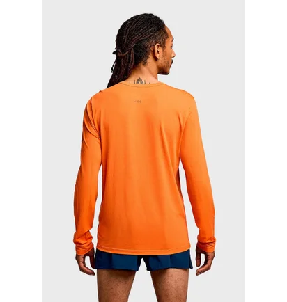 Лонгслив мужской Saucony Stopwatch Long Sleeve Orange SAM800379-SCH