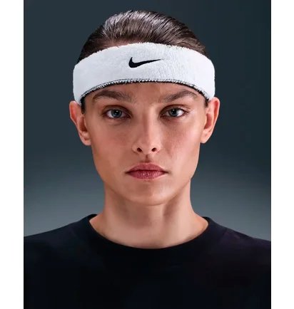 Пов'язка на голову Nike Swoosh Black/White N.101.2412.036.OS