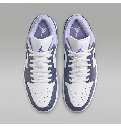 Кроссовки мужские Air Jordan 1 Low Violet/White 553558-145