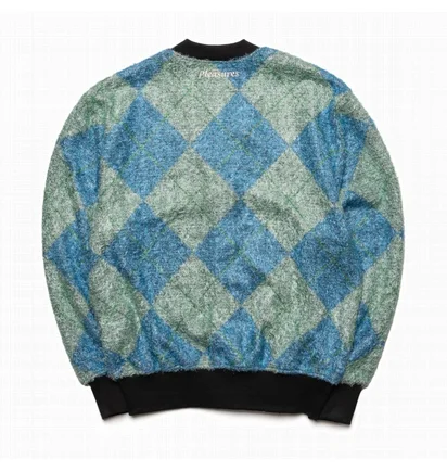 Кофта чоловіча Pleasures Rev Cardigan Light Blue P23SP008-AQUA