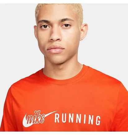 Футболка мужская Nike Running Orange FQ3920-819