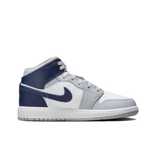 Кроссовки детские Air Jordan 1 Mid Gs White/Grey DQ8423-104