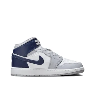 Кросівки дитячі Air Jordan 1 Mid Gs White/Grey DQ8423-104
