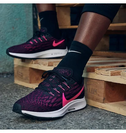 Кроссовки женские Nike Air Zoom Pegasus 36 Black/Pink Aq2210-009
