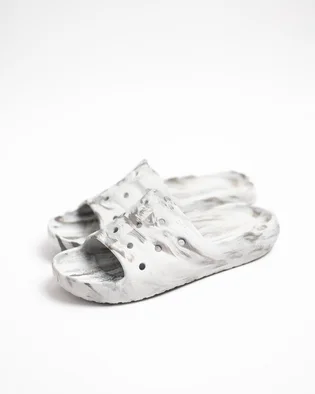 Тапочки мужские Crocs Classic Marbled Ii Slide White 211211-1NL