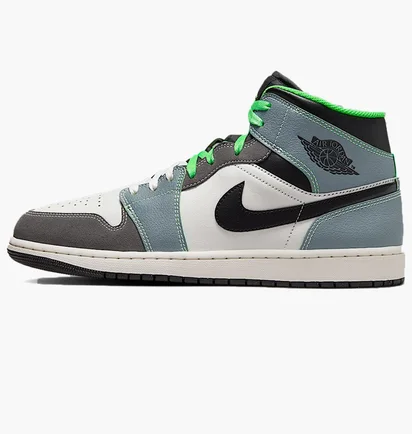 Кроссовки мужские Air Jordan 1 Mid Casa 93 Black/Grey HQ3829-001