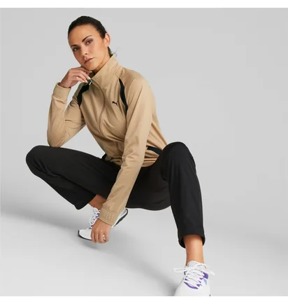Спортивный костюм женский Puma Classic Tricot Op Beige/Black 675234-89