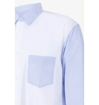 Сорочка чоловіча Сomme des garcons Light Blue FZ-B086-PER